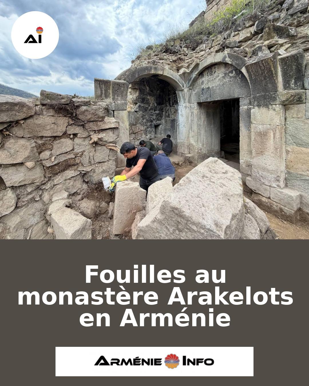 Fouilles-au-monastere-Arakelots-en-Armenie