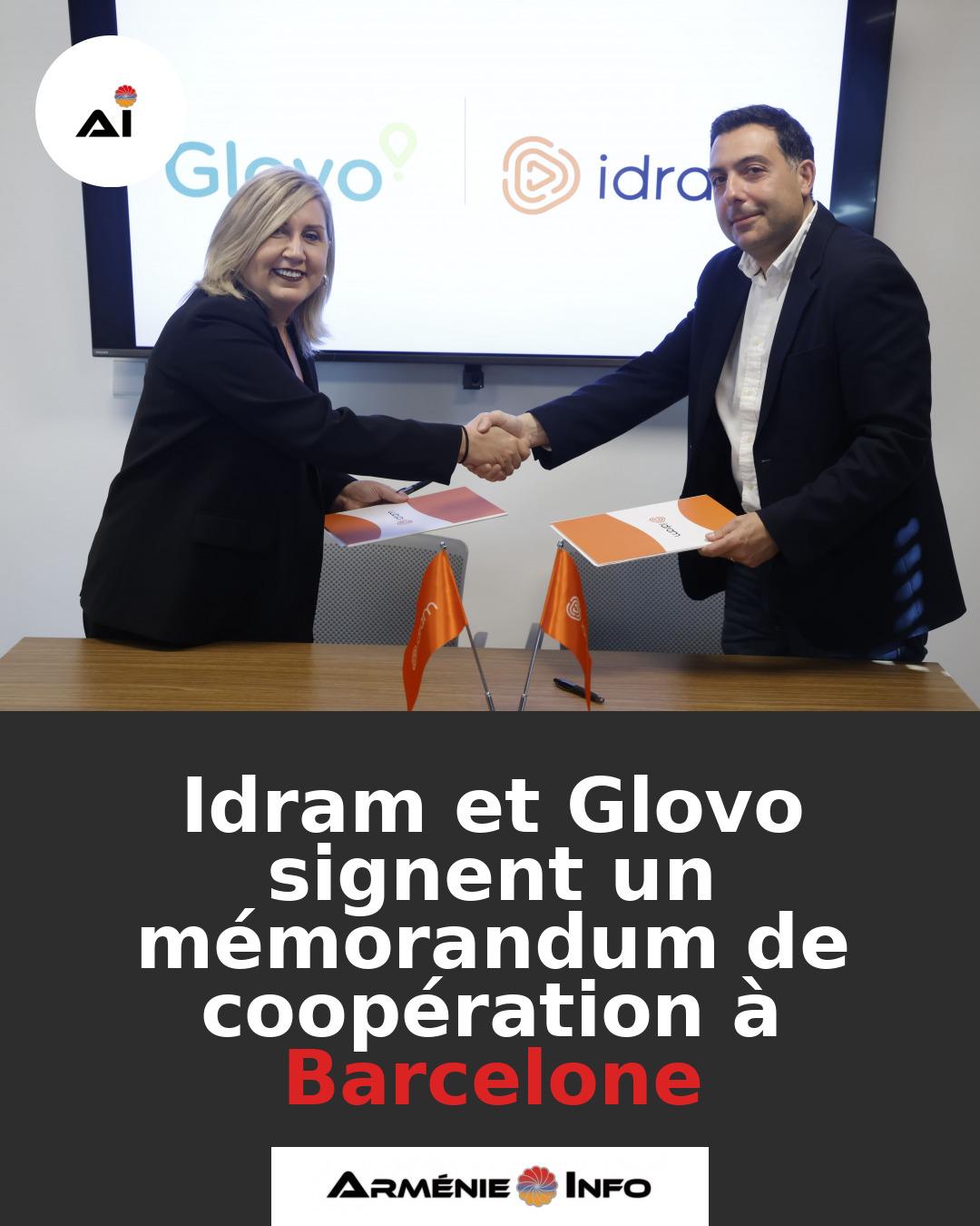 Idram-et-Glovo-signent-un-memorandum-de-cooperation-a-Barcelone