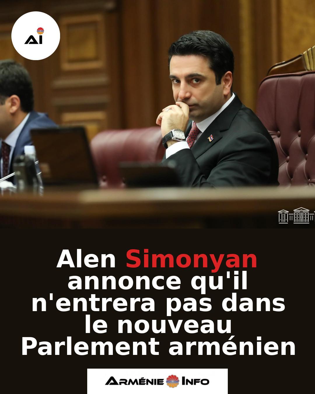 Alen-Simonyan-annonce-quil-nentrera-pas-dans-le-nouveau-Parlement-armenien