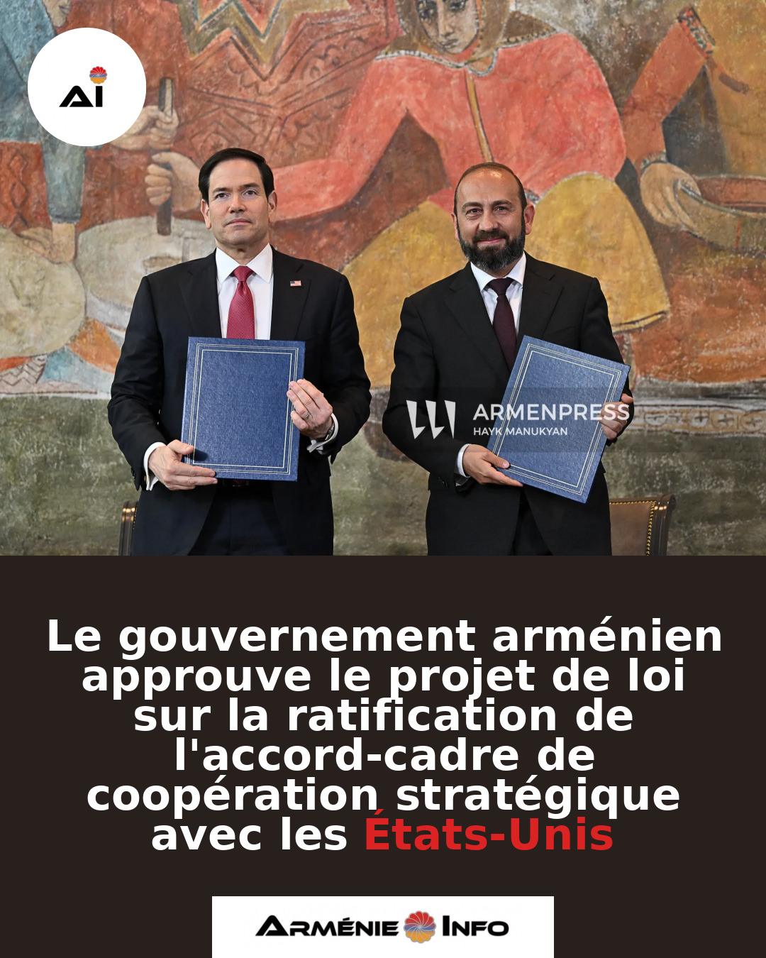 Le-gouvernement-armenien-approuve-le-projet-de-loi-sur-la-ratification-de-laccord-cadre-de-cooperation-strategique-avec-les-Etats-Unis