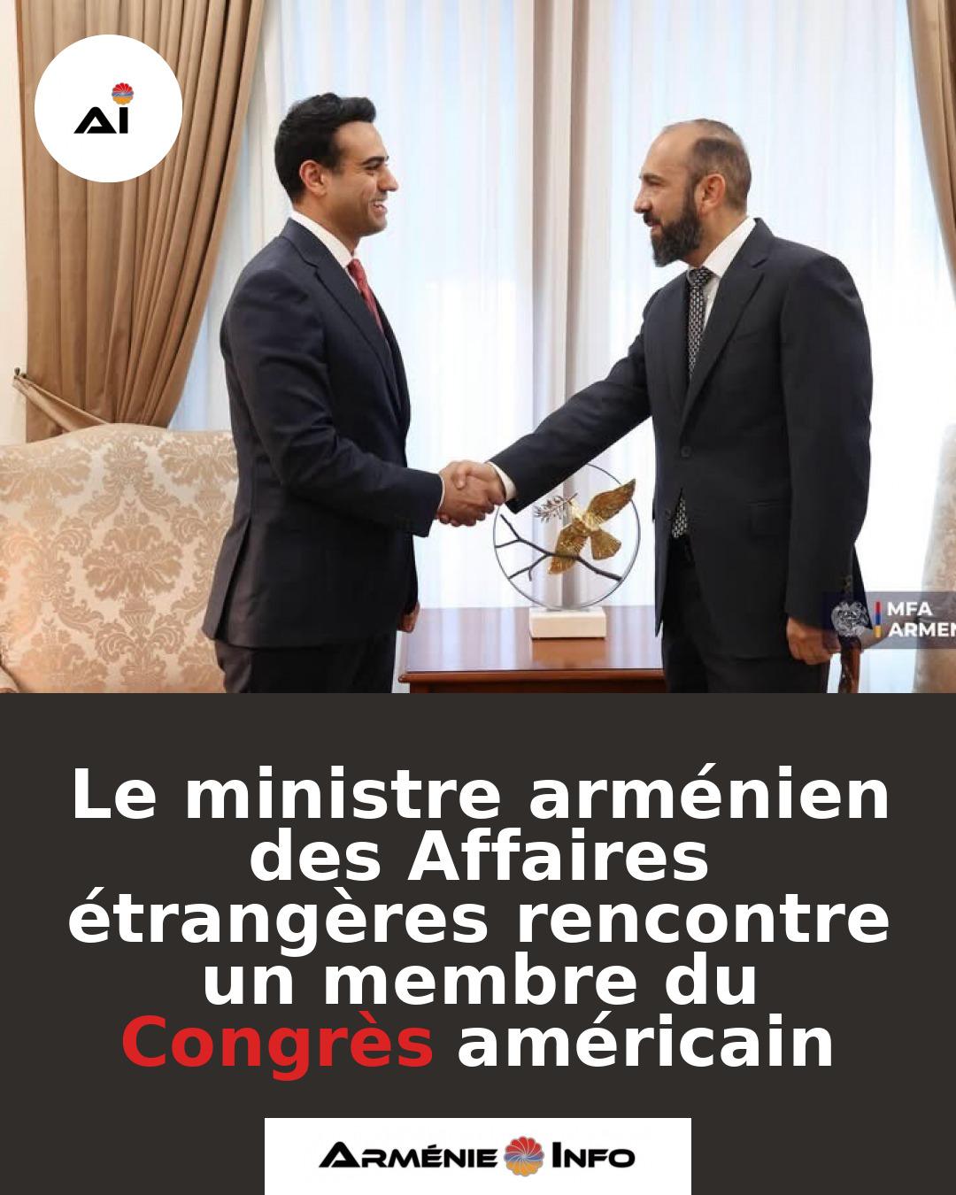 Le-ministre-armenien-des-Affaires-etrangeres-rencontre-un-membre-du-Congres-americain