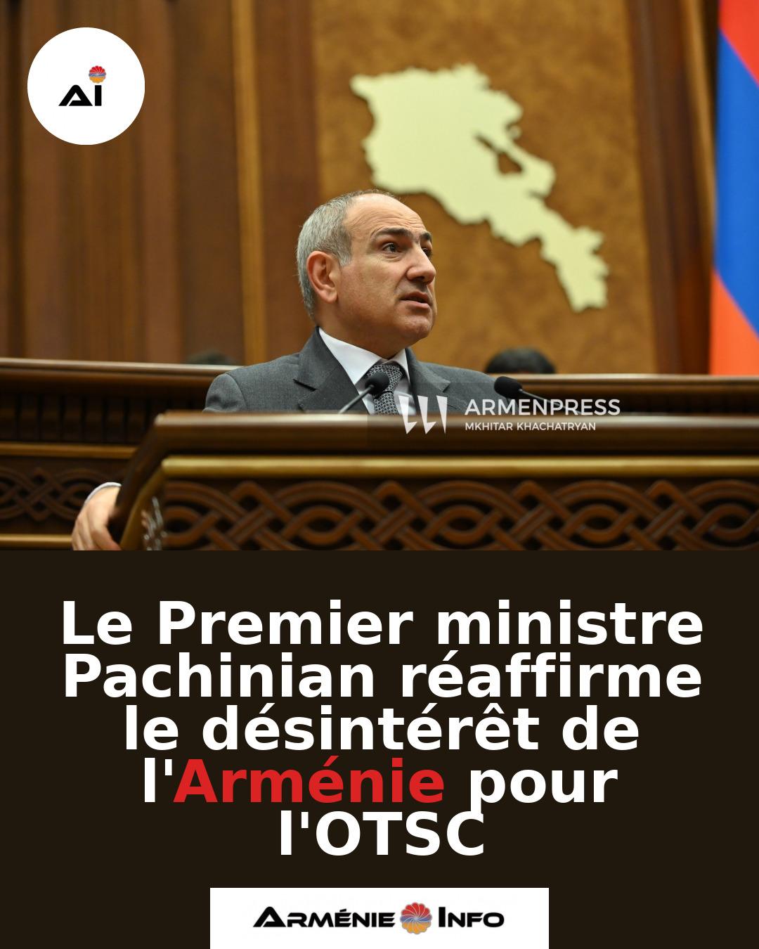 Le-Premier-ministre-Pachinian-reaffirme-le-desinteret-de-lArmenie-pour-lOTSC