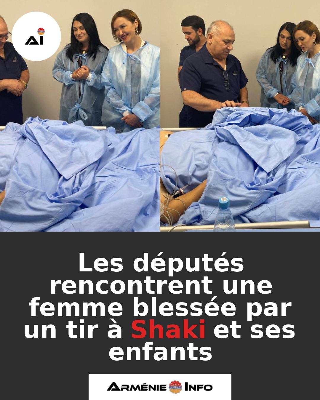 Les-deputes-rencontrent-une-femme-blessee-par-un-tir-a-Shaki-et-ses-enfants